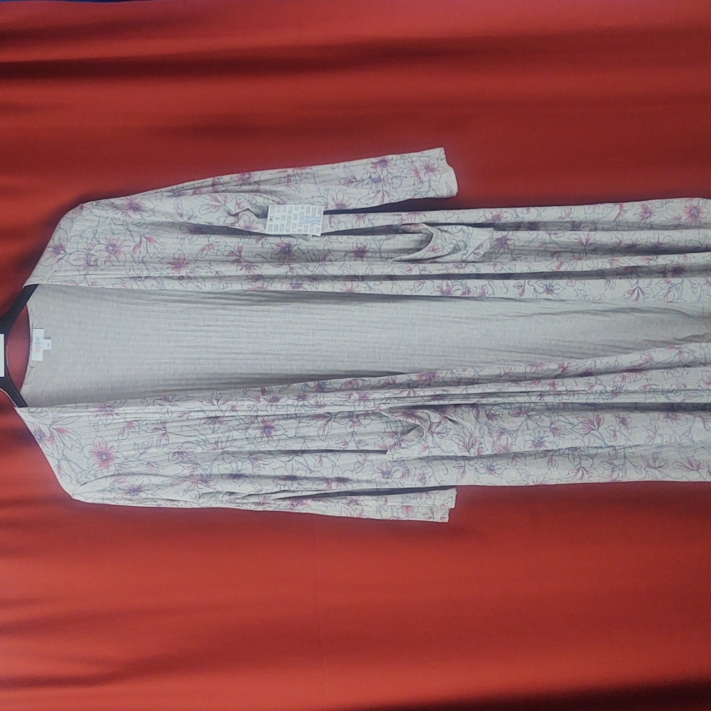 LuLaRoe Sarah Style Cardigan/Duster with pockets Sz X-Large